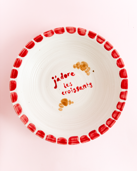 "J'adore les croissaints"-skål