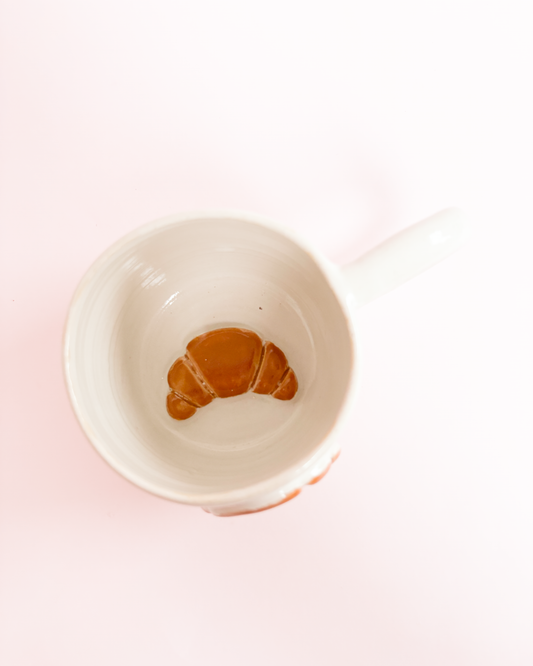 Croissant-kop med hank